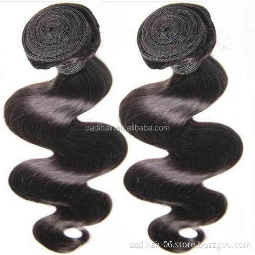 Natural Black Body Wave Brazilian Human Hair Weaving, Cheap  Human Hair Extension